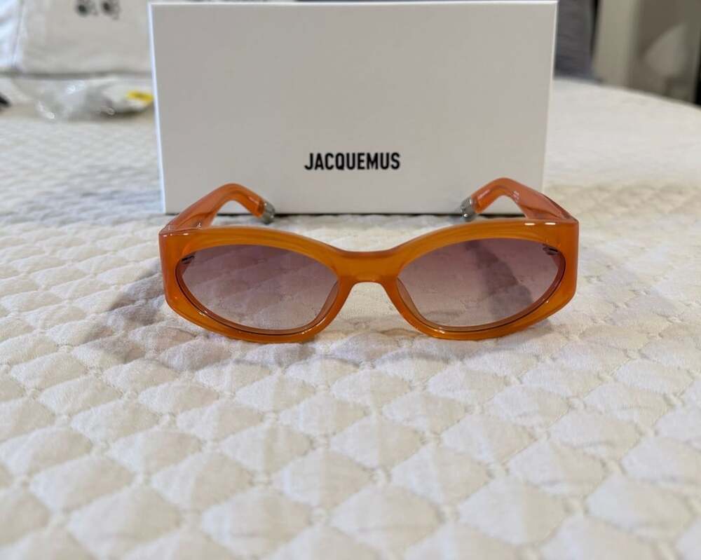 Jacquemus Orange Ovalo Sunglasses